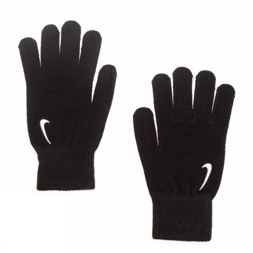 Nike Erwachsene Swoosh Knit Handschuhe, Black/White, L/XL