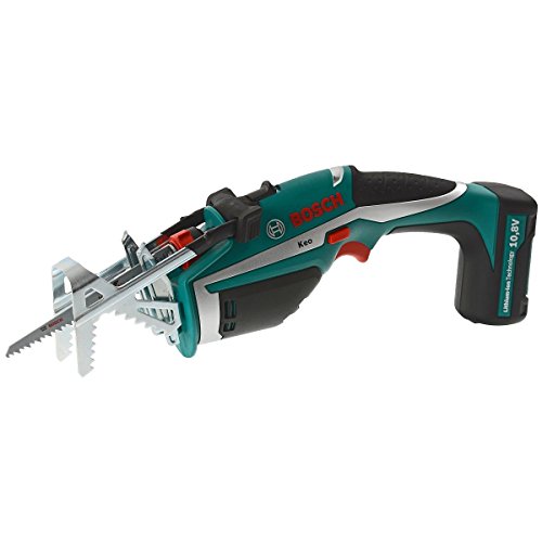 Bosch DIY Akku-Gartensäge Keo, Haltebügel „A-Grip“, Messer für Frischholz, 3h-Lader (10,8 V, max. Ø 80 mm Schneidekapazität)