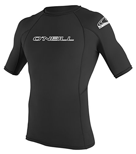 O'Neill Wetsuits Herren Basic Skins S/S Crew Rash Vest, Black, L