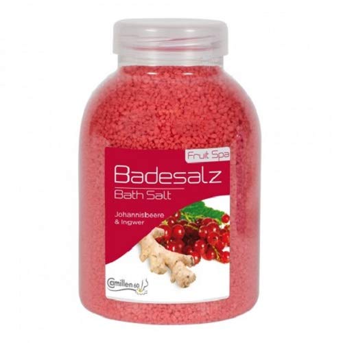 Badesalz Johannisbeere & Ingwer Camillen 60, Fussbad Badezusatz für die Füsse, mit Fruchtextrakt, 1350 g