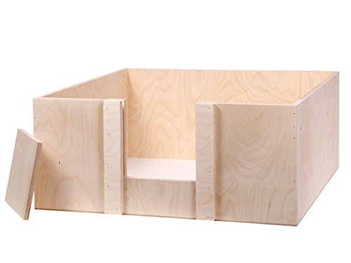 Alsino Wurfbox Katze Welpenbox Wurfkiste Schlafplatz Welpe Welpenkiste verschiedene Größen, wählen:Wurfkiste 60 x 60 x 25 cm