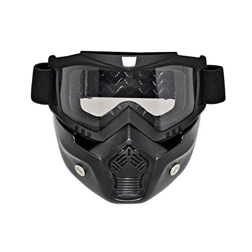 Motorrad abnehmbare Gesichtsmaske Brille Radfahren Bike Skibrille windundurchlässiges Motorrad Gesichts-Schutz Snowboard Brillen Regard