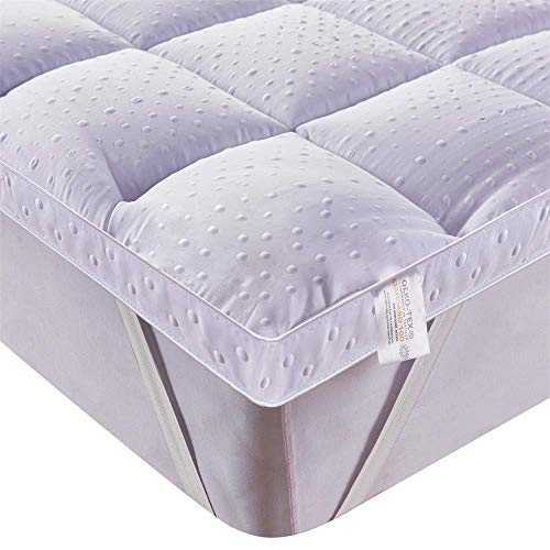 Bedecor Ultra Soft Matratzenauflage, Anti-Slip Down Alternative Matratze Pad, Luxus-3D-Massage Bubbbles Abdeckung, 90 x 200 cm