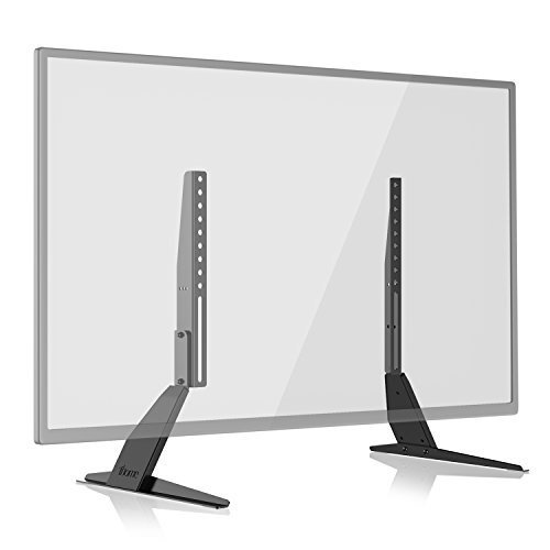 1home Universal Tisch Fernseher Standfuß Fernsehtisch TV Ständer TV Halterung Höhenverstellbar Fernsehstand für LCD LED 23 - 42 Zoll