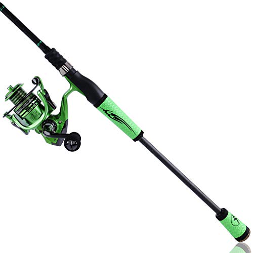 Sougayilang Speed Bass Angelruten, tragbar, leicht, High Carbon 4 Stück Rohlinge für Reisen, Süßwasser-Angeln, Spinning & Casting, Spinning Rod and Reel, 2.1M/6.89FT