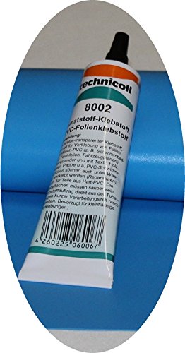 Pool Reparaturset mit Kleber 38 gr. technicoll Folien Reparaturset Poolflicken + Kleber Schwimmbad verschiedene Größen (35 x 35 cm)