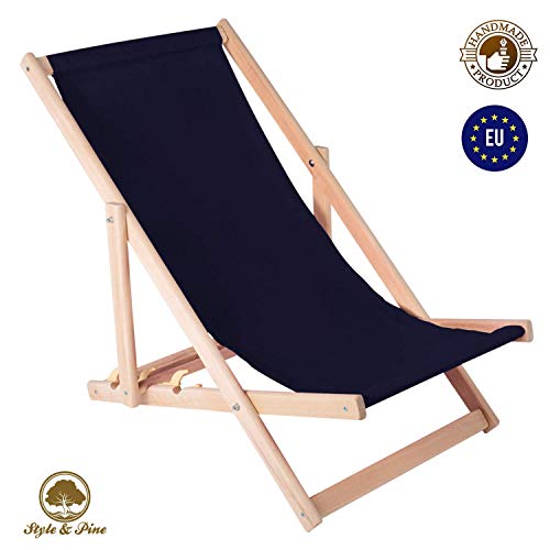 Amazinggirl Liegestuhl klappbar aus Holz Liege - Relaxliege für Garten Balkon Gartenliege Strandstuhl Liegen Gartenmöbel
