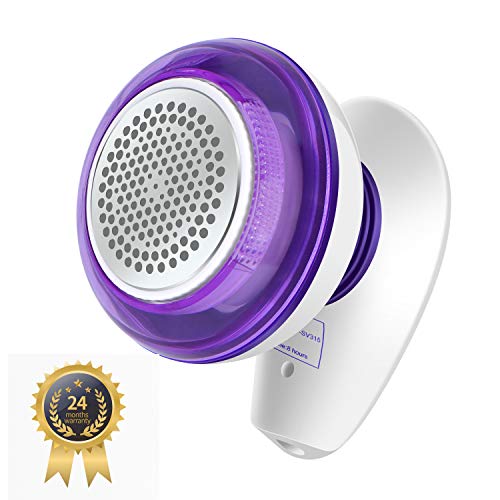 Encore Fusselrasierer,elektrischer Fusselentferner Wiederaufladbar,Flusenentferner mit Ersatzschneidkopf,Wollrasierer für Kleidung Textil Knötchen Pullover Schal Sofa