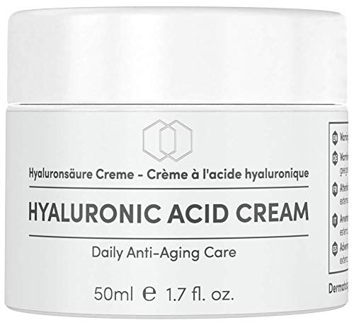 EINFÜHRUNGSANGEBOT Hyaluronsäure Anti Falten Creme LabCare Cosmetics - 50ml Opalglastiegel - Feuchtigkeitscreme mit Hyaluron hochdosiert - Anti Aging Gesichtscreme - Vegan + Halal Made in Germany