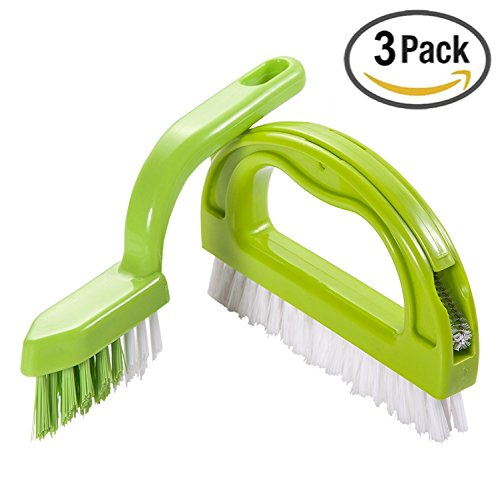 Foresight Fugenbürste für Bad, Küche und Haushalt - Reinigt effektiv Fugenfliesen und entfernt Schimmel oberflächlich - Grün ( 3Brush Included )