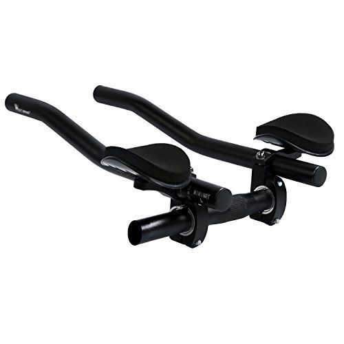 TT Lenker Tri Aero Bars Wechselrahmen Time Trial Bars – West Radfahren Fahrrad Rest Lenker Triathlon Armlehne Fahrrad AeroBar für Triathlet Road Bike Racing Mountain Bike Riding (schwarz)