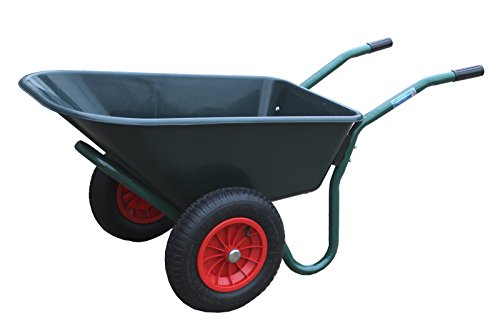 TrutzHolm 2-Rad Schubkarre Basic PP Gartenschubkarre Schiebkarre Gartenkarre 100l 160kg