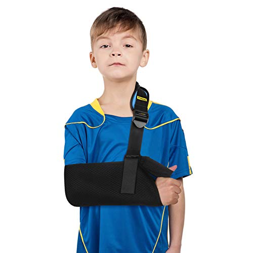 Armschlinge Kinder, Armschlinge für Gebrochenen Arm Schulterschlinge Kinder mit Daumenschlaufe und Schulterpolster, Arm immobilizer Armschlaufe für Handgelenk, Ellbogen, Schulterverletzung