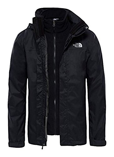 The North Face Herren Doppeljacke Evolve II Triclimate, schwarz (Tnf Black), M, T0CG55
