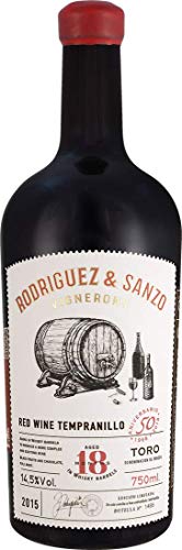 Tempranillo Whisky-Fass D.O. | Rodriguez Sanzo | Spanien-Toro | (1x 0,75l) Rotwein-trocken