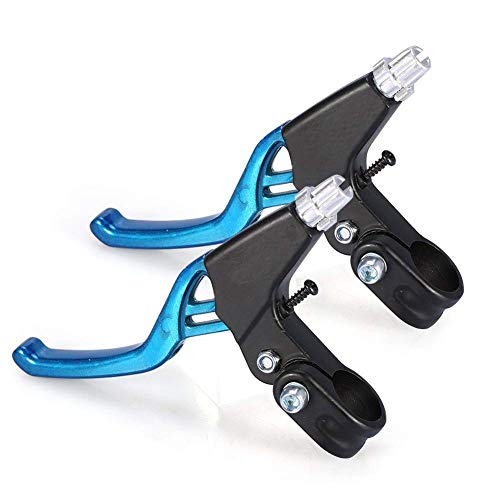 ASEOK Fahrradbremsgriff Mountain Road Bike Bremshebel Lenker Universal Bremsen Für Fahrräder, Aluminiumlegierung Fahrradbremse 2,2 cm Durchmesser EIN Paar (blau)