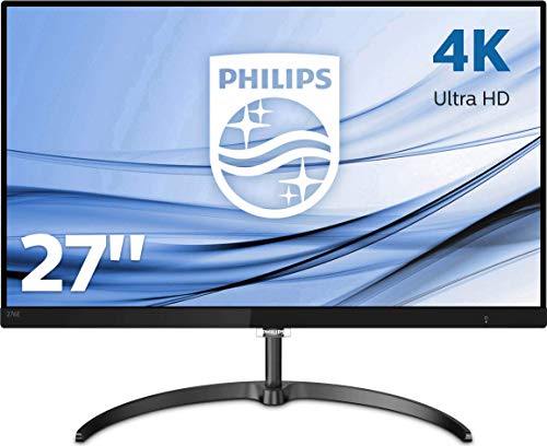 Philips 276E8VJSB/00 68 cm (27 Zoll) Monitor (HDMI, DisplayPort, 5ms Reaktionszeit, 3840 x 2160, 60 Hz, nicht Curved, 4K, Adaptive Sync) schwarz