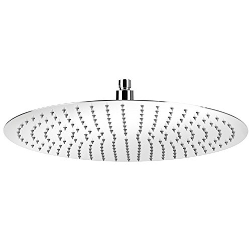 SAILUN Modern Kopfbrause Regendusche Duschkopf Duschbrause Ultraslim Edelstahl Rund 8 Zoll Wasserfall Regenduschkopf