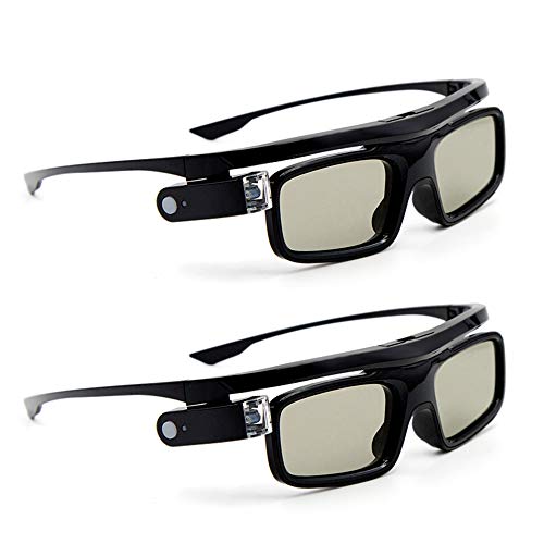 Docooler [2 Stücke GL1800 Projektor 3D-Brille Active Shutter Wiederaufladbare DLP-Link für alle 3D-DLP-Projektoren Optama Acer BenQ ViewSonic Sharp Dell …