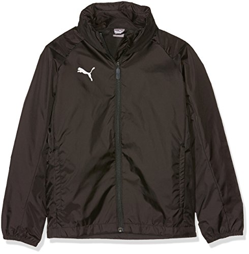 PUMA Kinder Liga Training Rain Jacket Core Jr Jacke, schwarz (Puma Black-Puma White), 128