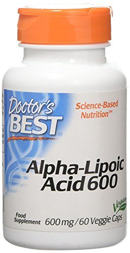 Doctor's Best | Alpha-Lipoic Acid (Alpha-Liponsäure) | 2 Tage Dosis | 600mg Depot Wirkung | 60 vegane Kapseln | glutenfrei | sojafrei