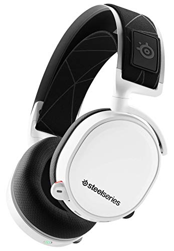 SteelSeries Arctis 7 - Gaming Headset - verlustfreies und drahtloses - DTS Headphone:X v2.0 Surround für PC und PlayStation 4 - Weiß [2019 Edition]
