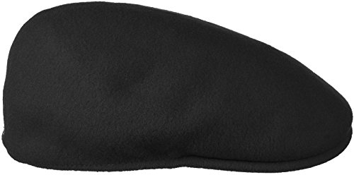Kangol Herren Damen Mütze Schirmmütze Flatcap Original 504 | Schlägermütze mit Kultstatus 0258BC Schirmmütze Mütze (M/56-57 - schwarz)