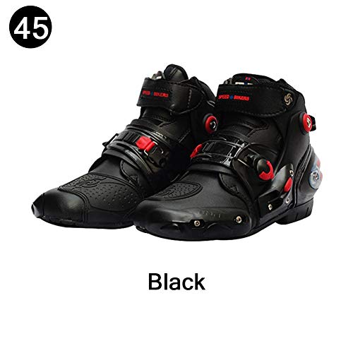 Ksruee Gas Motorradstiefel, wasserdichte Motorrad Stiefel, Rennstiefel, Herren und Damen Ritter Kurze Stiefel Freizeit Reitschuhe (Größe Kleiner, Bitte wählen Sie einen größeren Code)