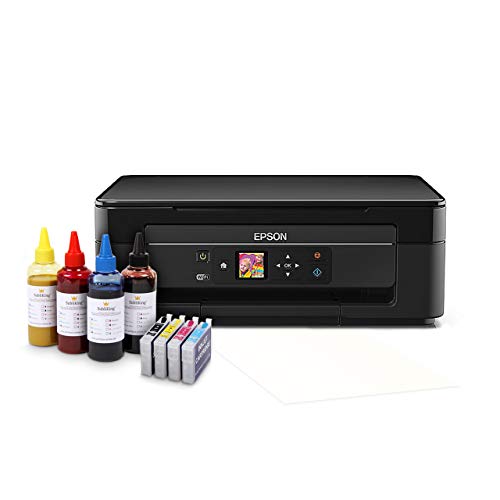 Sublimationsdrucker Starter Paket inkl. 400ml Sublimationstinte & Papier Tassendrucker T-Shirt Textil Drucker