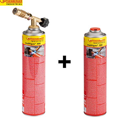 Rothenberger Industrial 'Hot Pack Set ' - Lötset inkl. Lötbrenner und 2x Multigaskartuschen