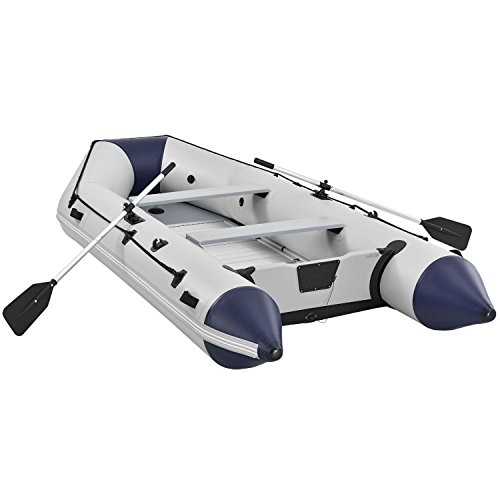 ArtSport Schlauchboot Paddelboot grau mit Aluboden - 3,80m