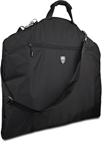 TRAVANDO  Anzugtasche mit 15' Laptopfach und Schultergurt | Kleidersack | Anzug Aufbewahrung Transporttasche Kleidertasche Business Garment Bag Reisen Kleiderhülle Anzughülle Anzugsack Anzugkoffer