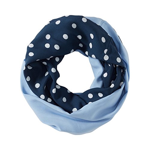 2HEARTS Still-Schal Dots We Love Basics - doppellagiger Loop-Schal zum Stillen aus reiner Viskose - Seite 1 unifarben, Seite 2 mit Muster