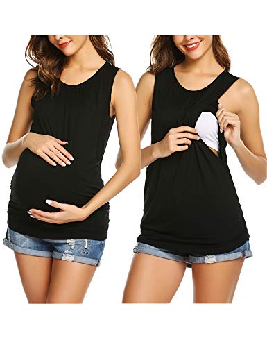 UNibelle Damen Stillshirt still Umstand top Shirt umstandstop Baumwolle
