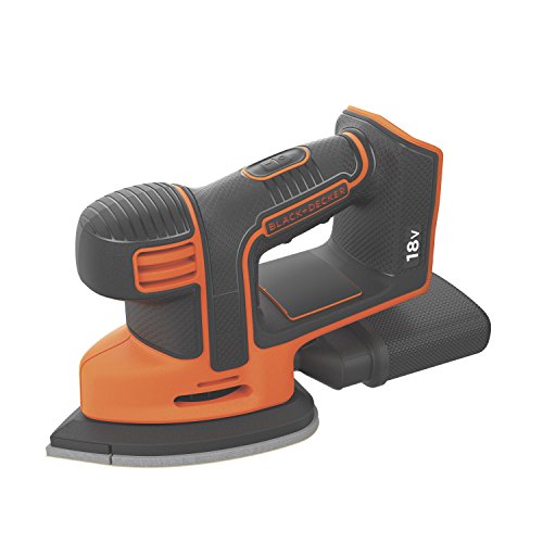 Black+Decker BDCDS18N  Akku-Dreieckschleifer Mouse (27 W, 18 V, ohne Akku und Ladegerät)