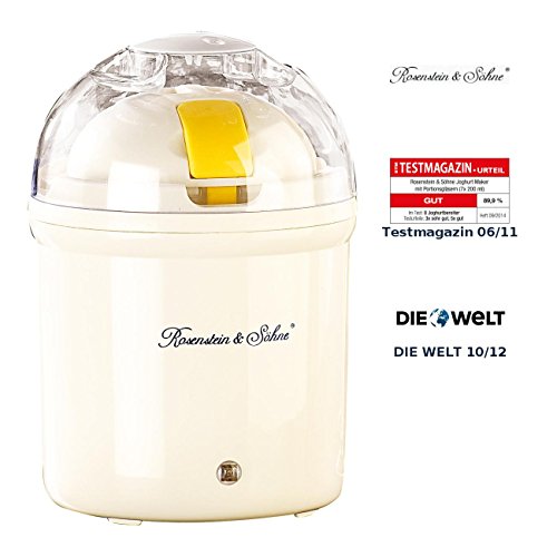 Rosenstein & Söhne Joghurtbereiter: Joghurt-Maker für 1 Liter frischen Joghurt (Jogurt Maschine)