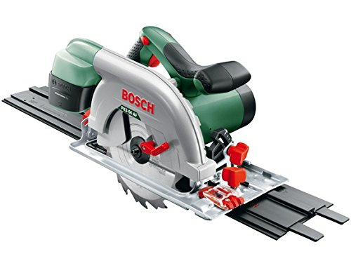 Bosch Kreissäge PKS 66 AF (Kreissägeblatt Holz, Parallelanschlag, Führungsschiene, Karton, 1600 Watt)
