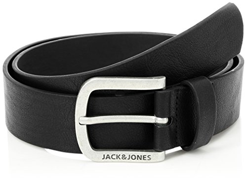 JACK & JONES Herren JACHARRY BELT NOOS Gürtel, Schwarz (Black Detail, 95