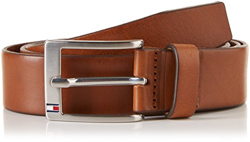 Tommy Hilfiger Herren Gürtel NEW ALY BELT, Gr. 95 cm, Braun (DARK TAN 257)