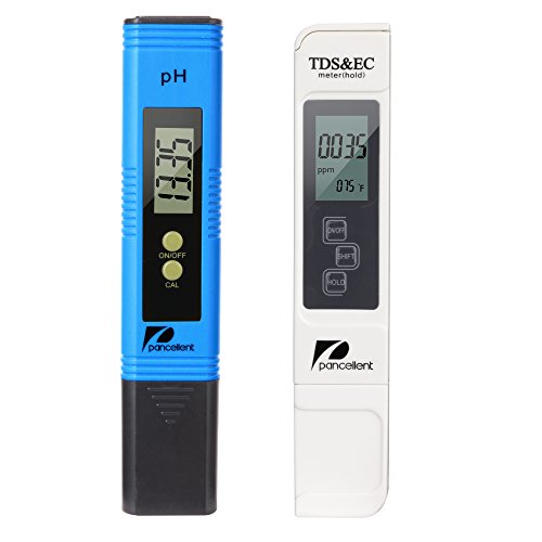 Wasserqualitätstest Messgerät Pancellent TDS PH EC Temperatur 4 in 1 Set (Blau)