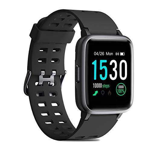 CHEREEKI Smartwatch mit Pulsmesser, Fitness Armband Wasserdicht IP68 Fitness Tracker 1,3 Zoll Farbbildschirm Aktivitätstracker Schrittzähler Anruf und Nachrichten Abrufen Fitness Uhr für Damen Herren