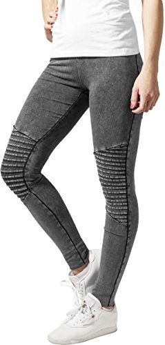 Urban Classics Damen Hose Jogginghose Denim Jersey Leggings Large Darkgrey