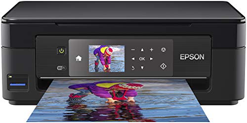 Epson Expression Home XP-452 3-in-1 Tintenstrahl-Multifunktionsgerät Drucker (Scanner, Kopierer, WiFi 6,8 cm Display, Einzelpatronen, 4 Farben, DIN A4) schwarz