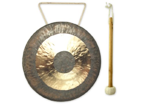 Original Tam Tam Gong, Whood Chau Gong 15 cm, toller Klang, inklusiv Holz-/Baumwollklöppel