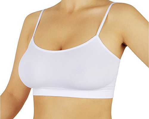 Sport Fitness BH Bustier Top 2350 (M, Weiß)