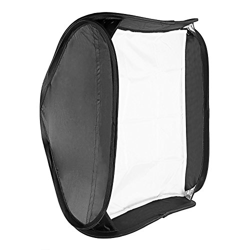 Neewer Professionelle Portable Faltbare Kamera Blitzgerät Fotografie Studio, Porträt Softbox 60 x 60 cm (24 x 24 Zoll) inkl. L-förmige Klammer, Blitzringe, Außen Diffuser, Tragetasche für Nikon/Canon/Yongnuo/Nissin/Pentax/Olympus mit universaler Blitzschuh
