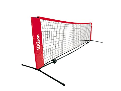 Wilson Tennisnetz Tennisnetz, rot-schwarz, 3,2m breit und höhenverstellbar, Z2571