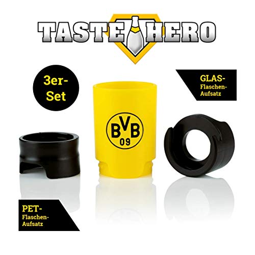 Taste Hero Bier-Aufbereiter, Flaschenaufsatz für Bier wie frisch gezapft, Macht Jede Bierflasche zum Zapfhahn, für Glas- und PET-Flaschen, spülmaschinengeeignet, weiß