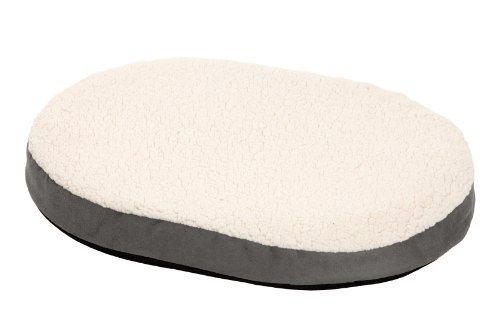 Karlie Ortho Bed, Oval Liegebett, grau 55 x 40 x 7 cm