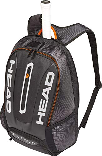 HEAD Tour Team Rucksack Tennisschlägertasche, Unisex, 283149BKSI, schwarz/Silber, Einheitsgröße